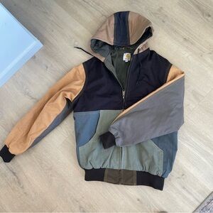 Carhartt custom up cycled multi-coloured jacket